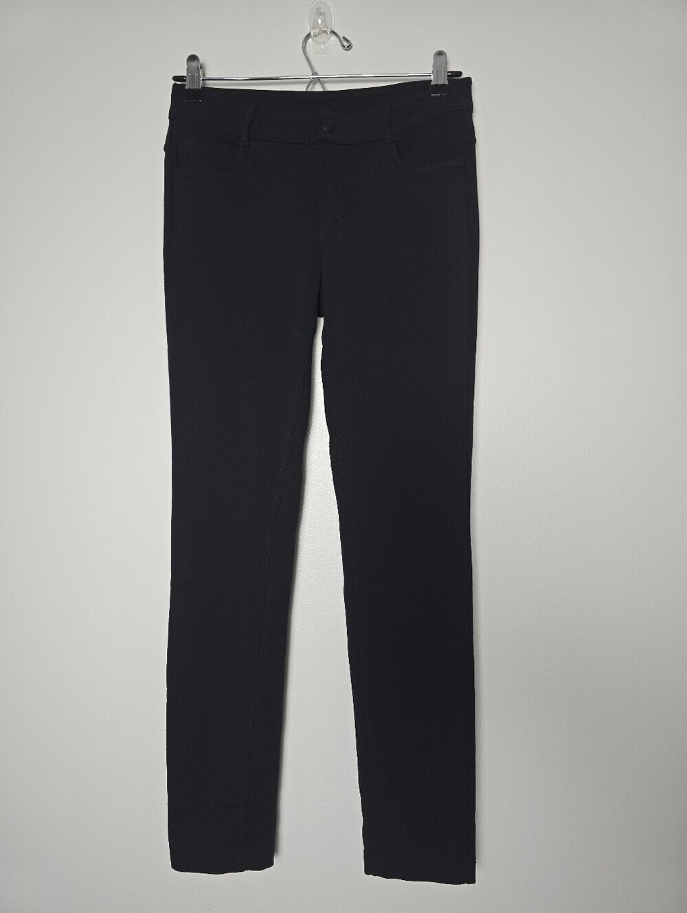 Athleta Jegging Pants Womens 2P Black Ponte Skinny Ankle Stretch Casual